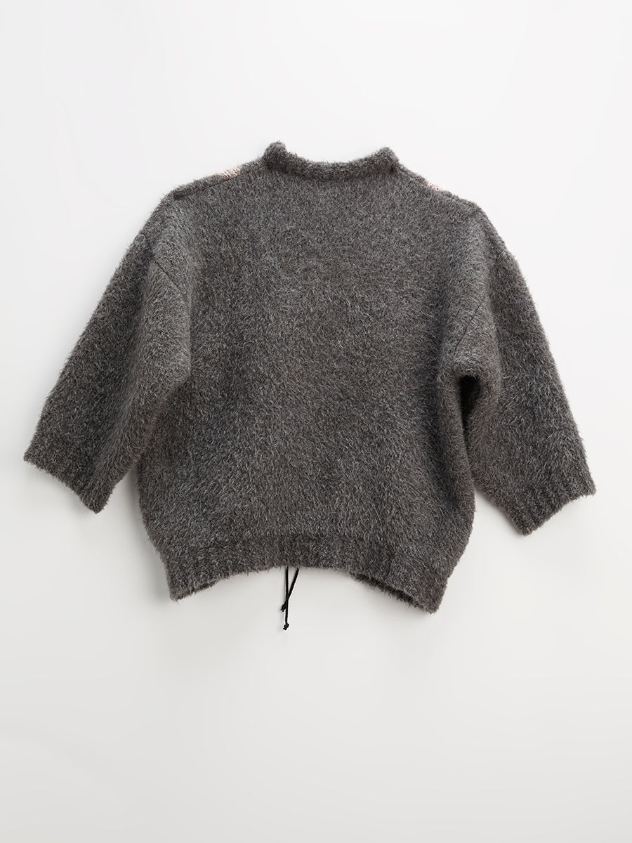 Funghi Pullover Undyed Grey