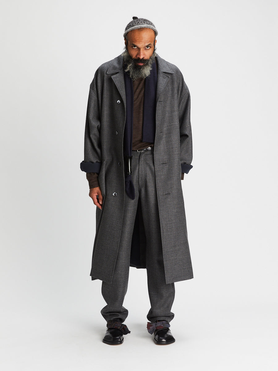 A Big Car Coat Grisaglia Grey