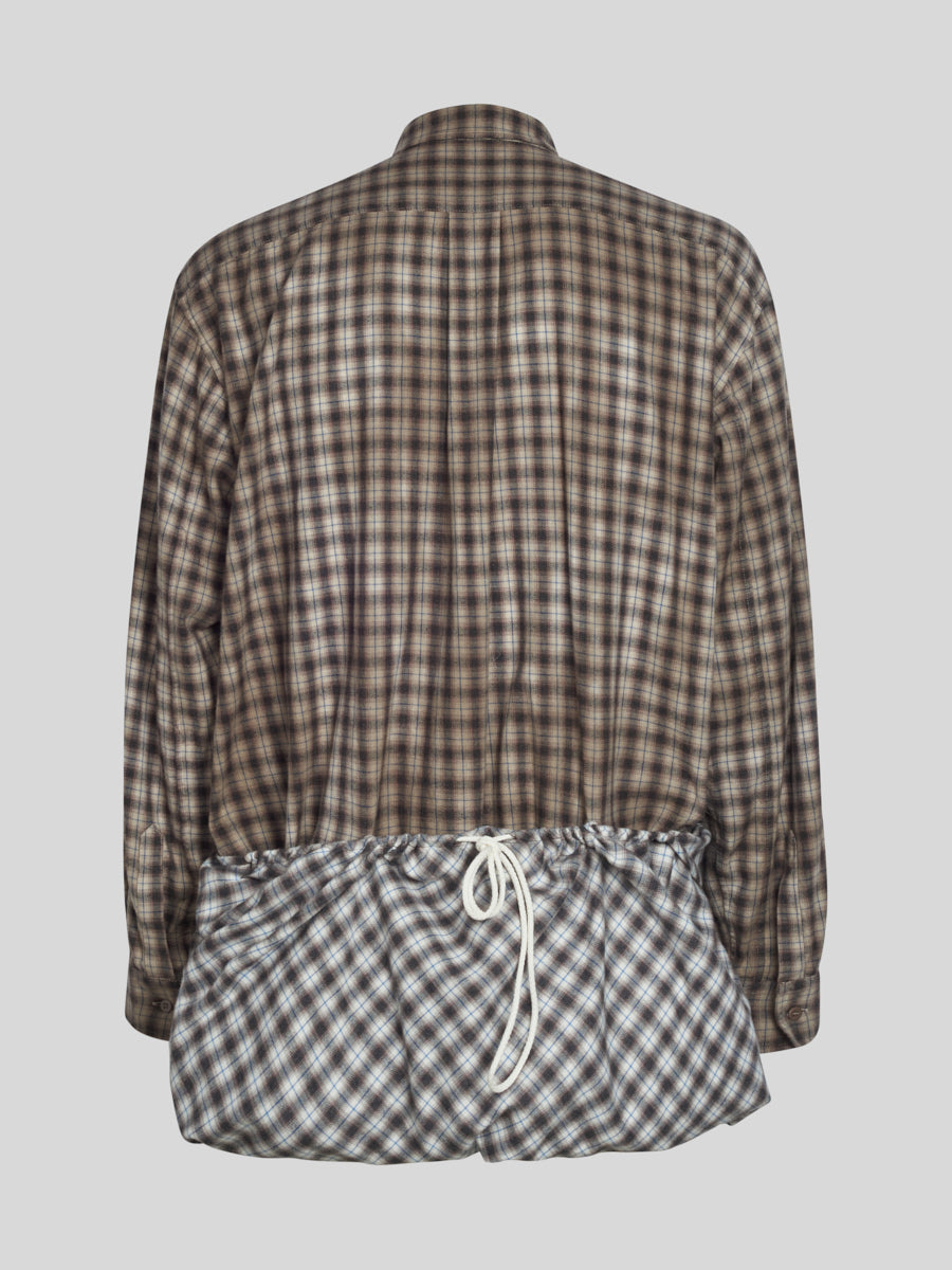 Criny Shirt Brown Check Print