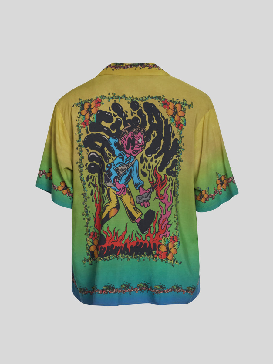 Souvenir Shirt Riot Print