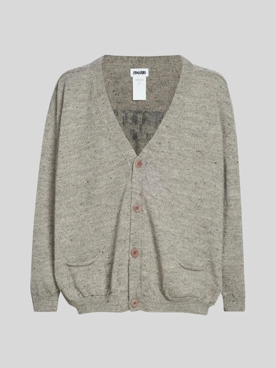 Grampa Cardigan Light Grey