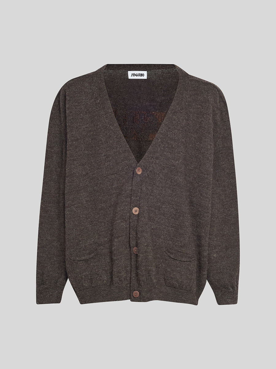 Grampa Cardigan Brown