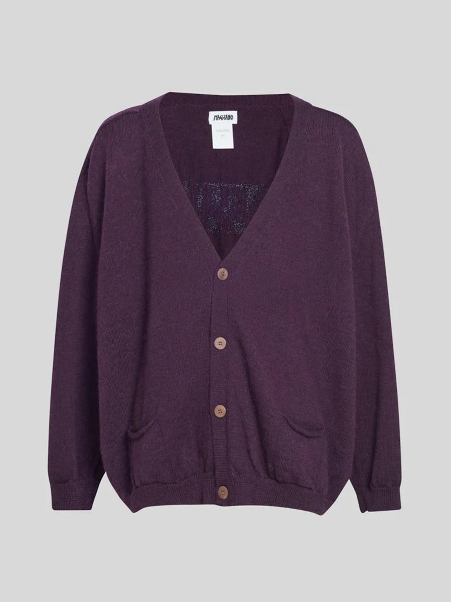 Grampa Cardigan Purple