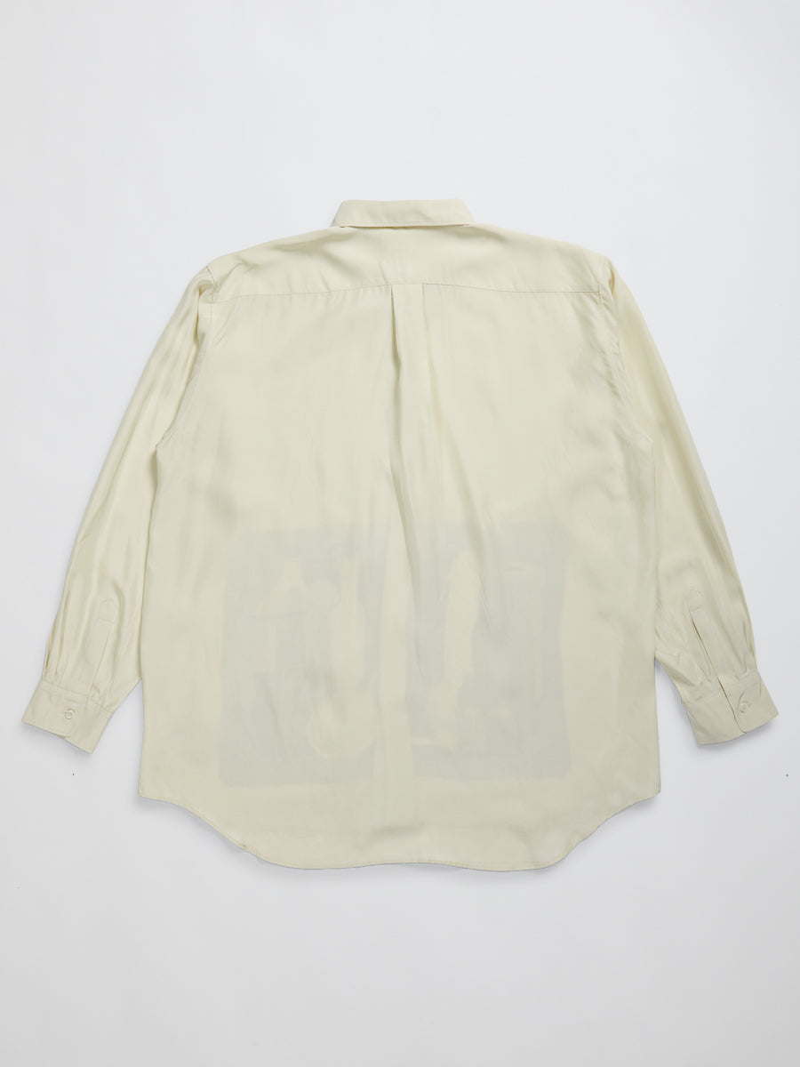 Tシャツ・カットソー Magliano SS25 MORANDI SILK SHIRT (T28020228 89) Morandi Silk Shirt White – Magliano