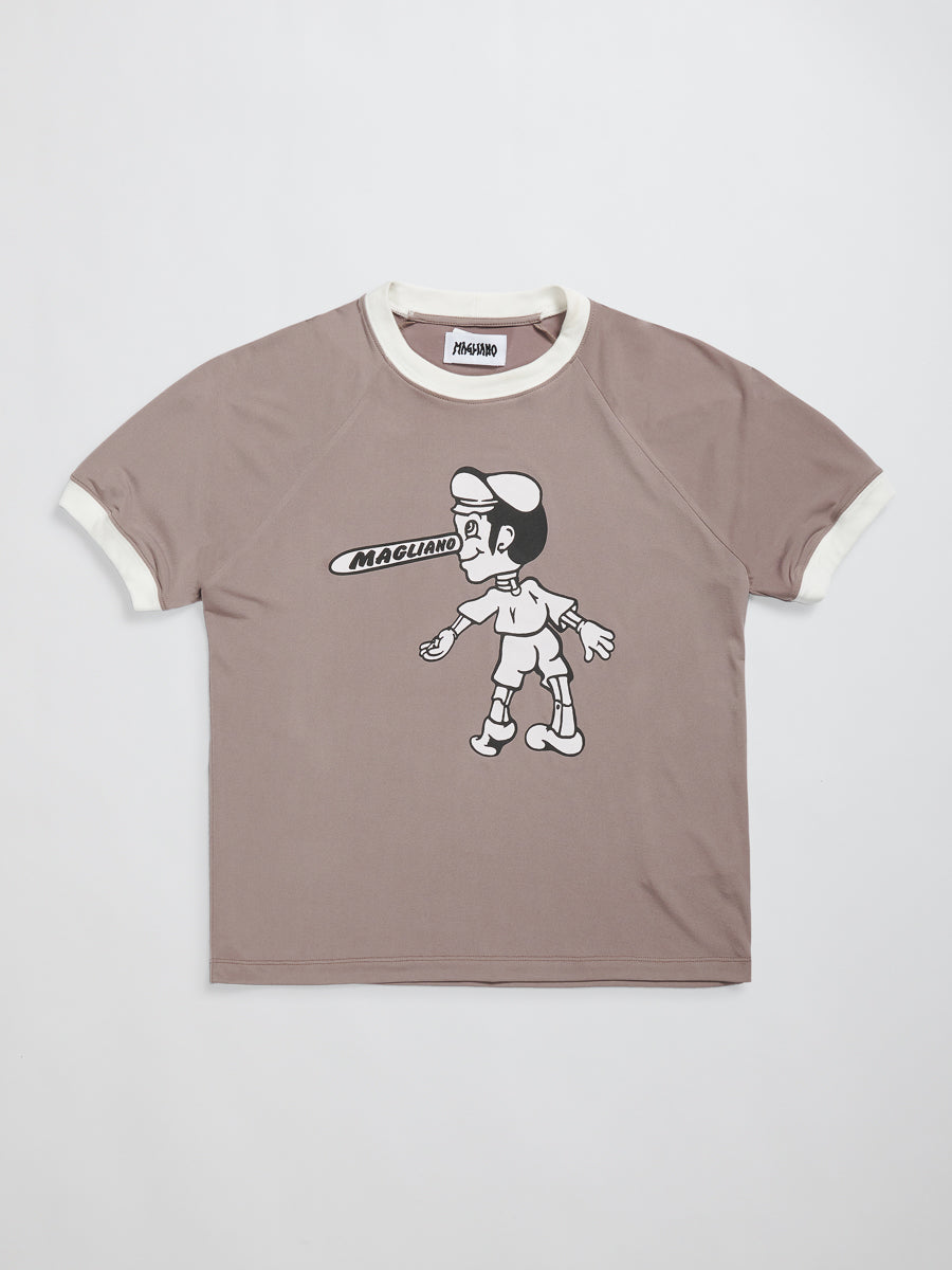Tシャツ・カットソー MAGLIANO BRITPOP T-SHIRT Britpop Mini Tee Taupe – Magliano