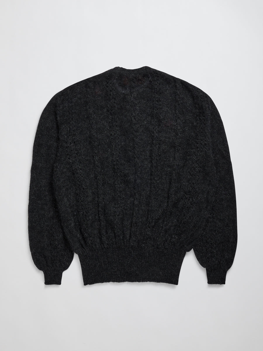 Cormagliano Mohair Cardigan Black