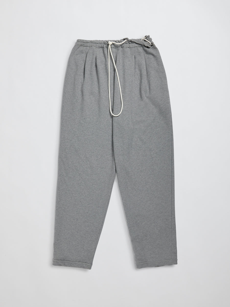 Pleats Sweat Pants Light Melange