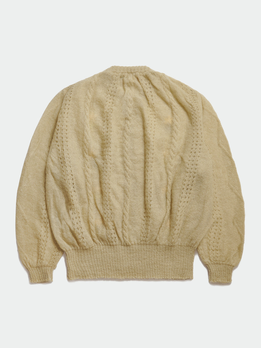 Cormagliano Mohair Cardigan Yellow - Magliano