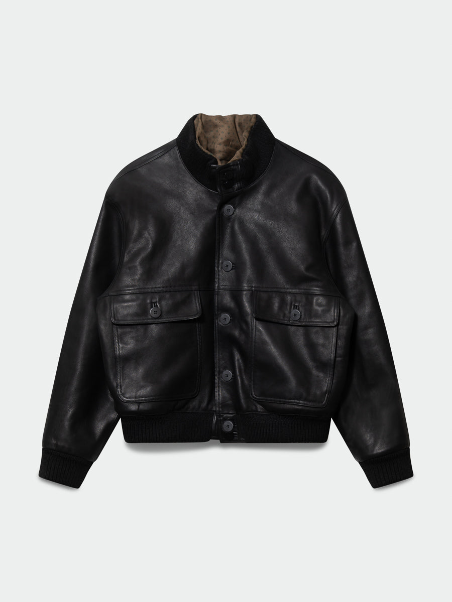 Pensione Leather Jacket Black