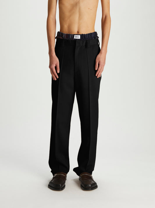 Straighttone Trousers Black