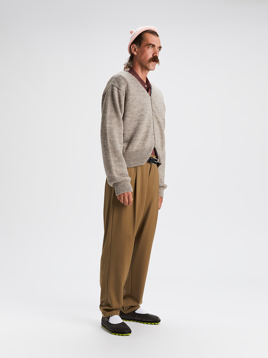Mini Knitted Bomber Dirty Beige