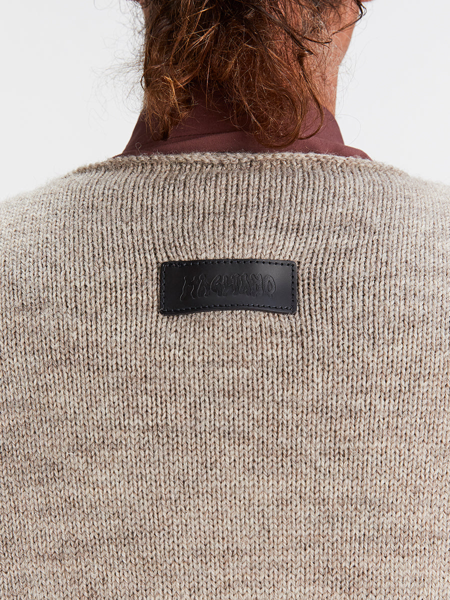 Mini Knitted Bomber Dirty Beige
