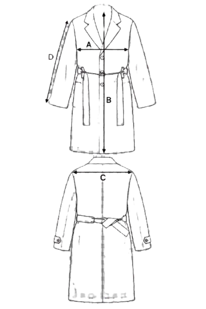 Size Guide Clothes – Raglan Trench Chic Release