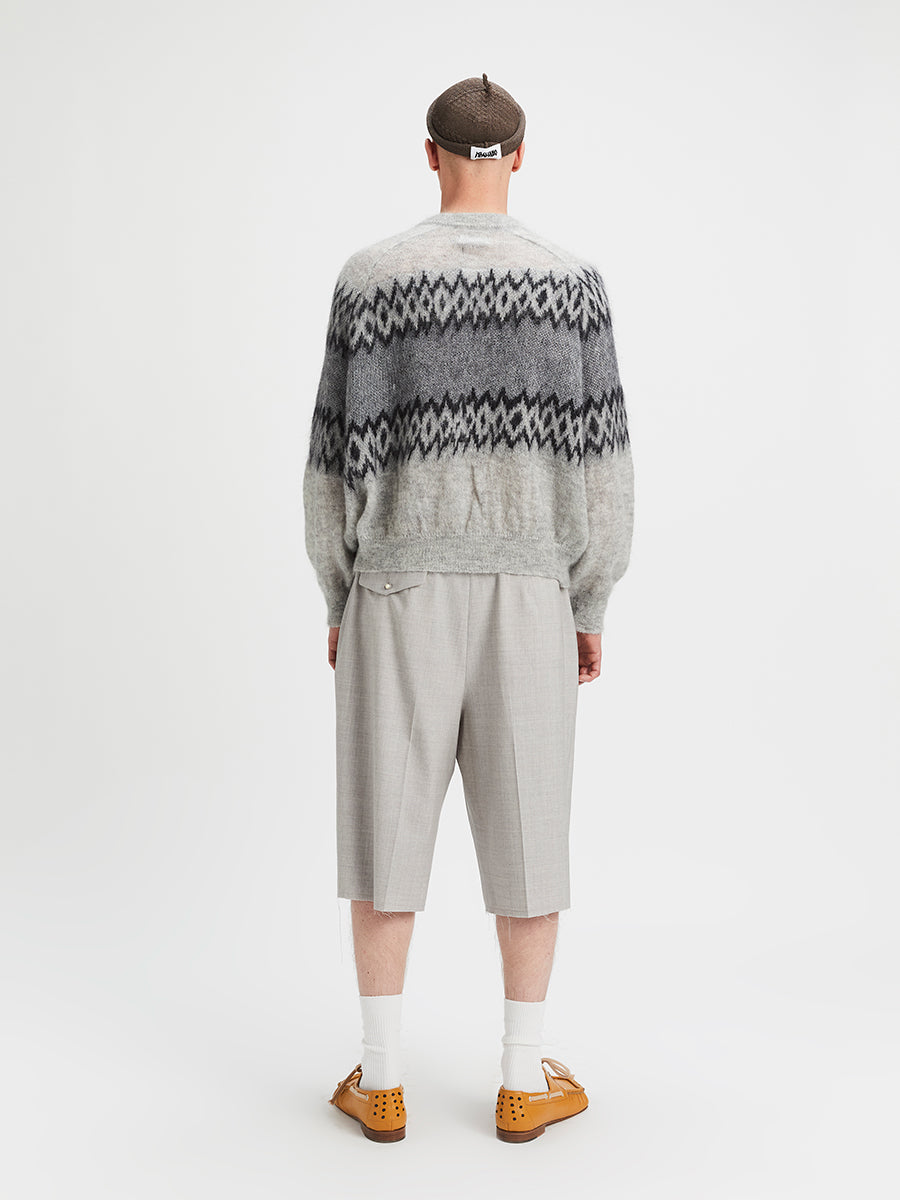 A Magliano Christmas Sweater Light Grey And Black