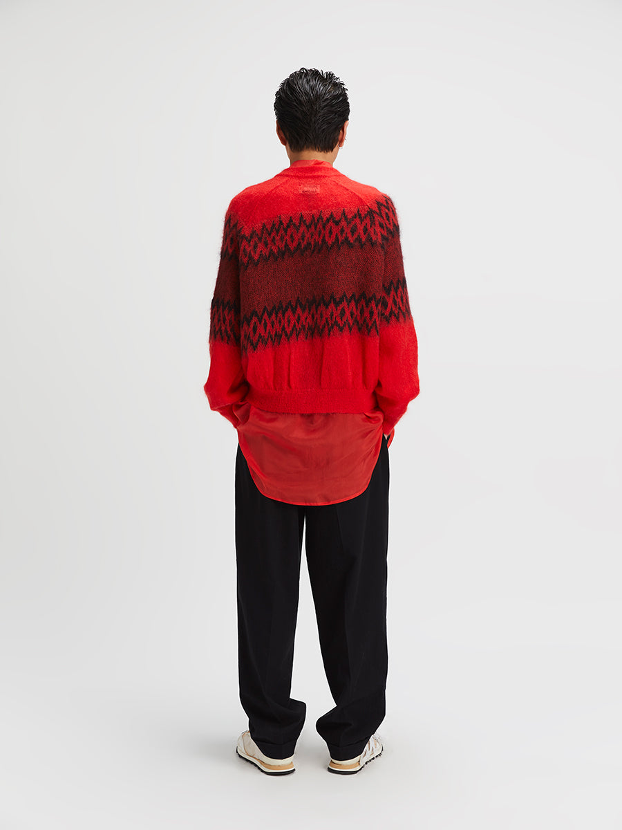 A Magliano Christmas Sweater Poppy Red And Black