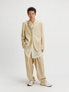 A Drunk 3 Buttons Jacket Oyster Beige