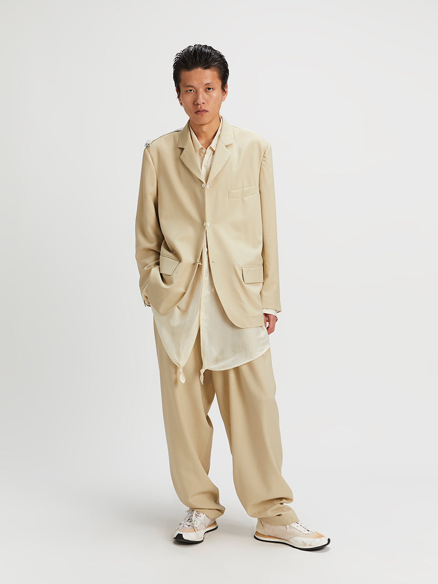 A Drunk 3 Buttons Jacket Oyster Beige