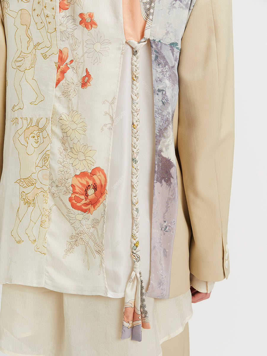 A Drunk 3 Buttons Jacket Oyster Beige