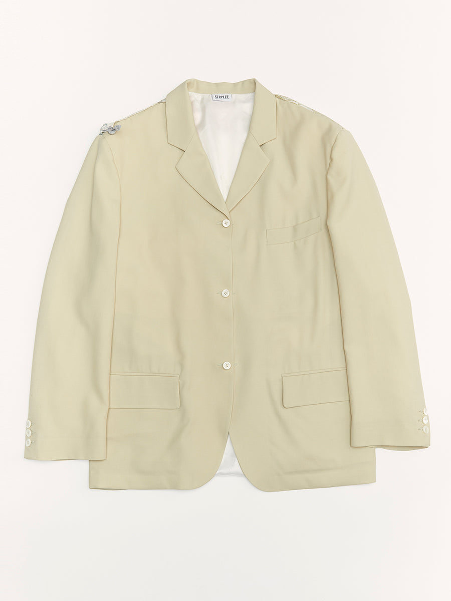 A Drunk 3 Buttons Jacket Oyster Beige