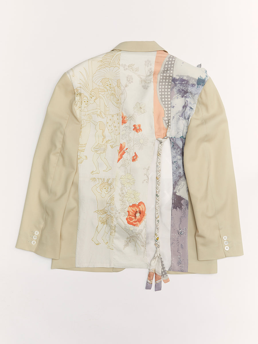 A Drunk 3 Buttons Jacket Oyster Beige