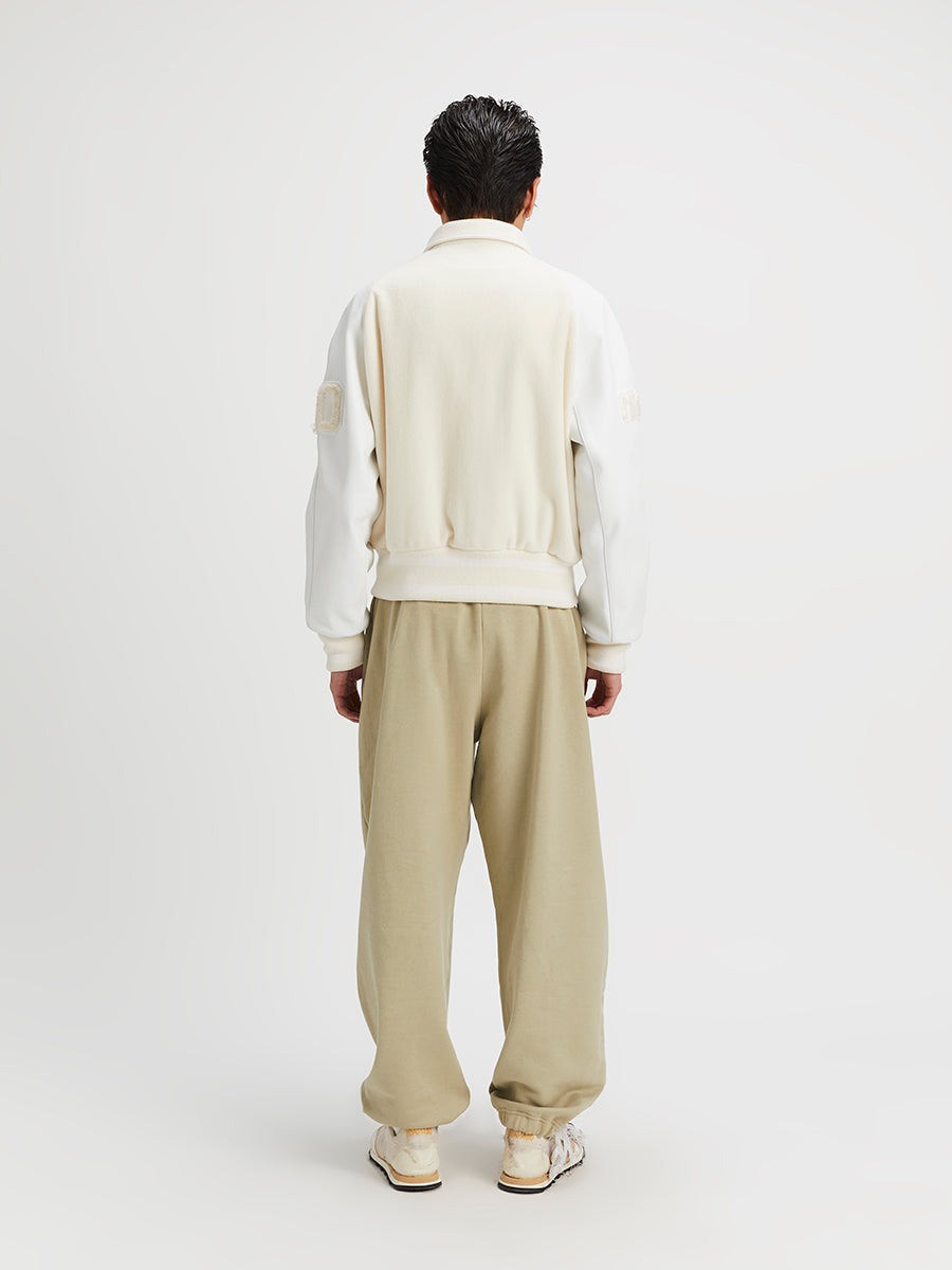 Antifa Varsity Bomber Jacket White