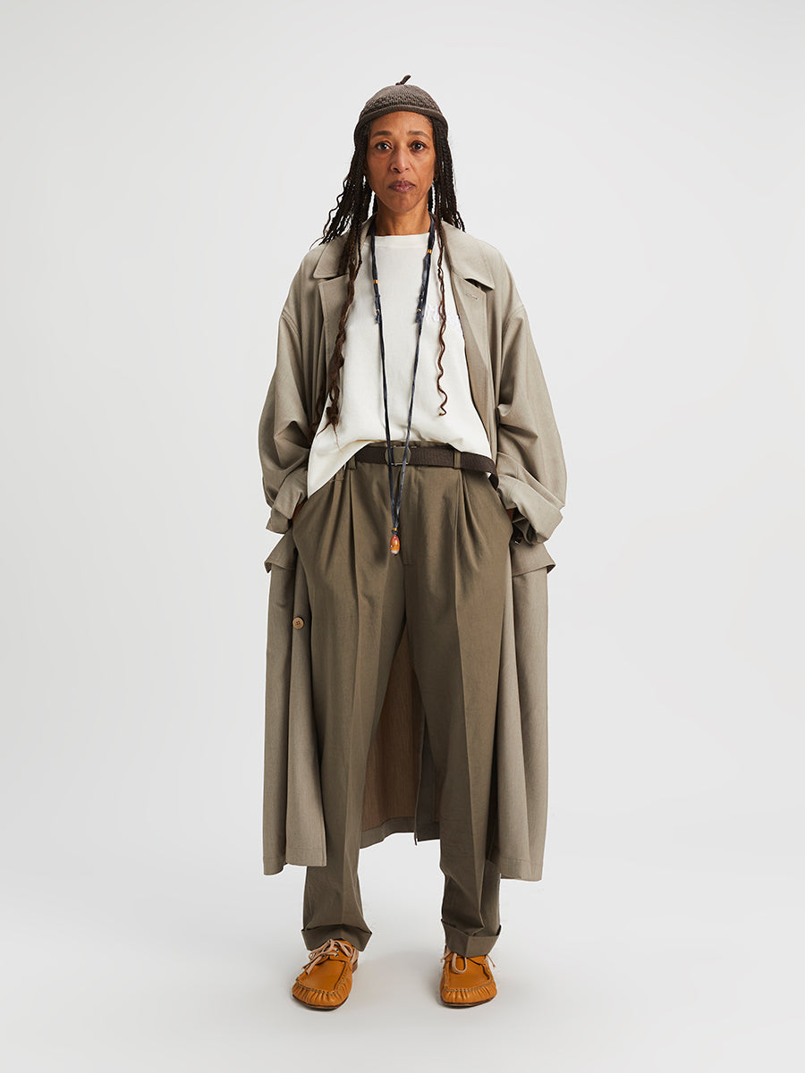 Big Car Coat Oyster Beige