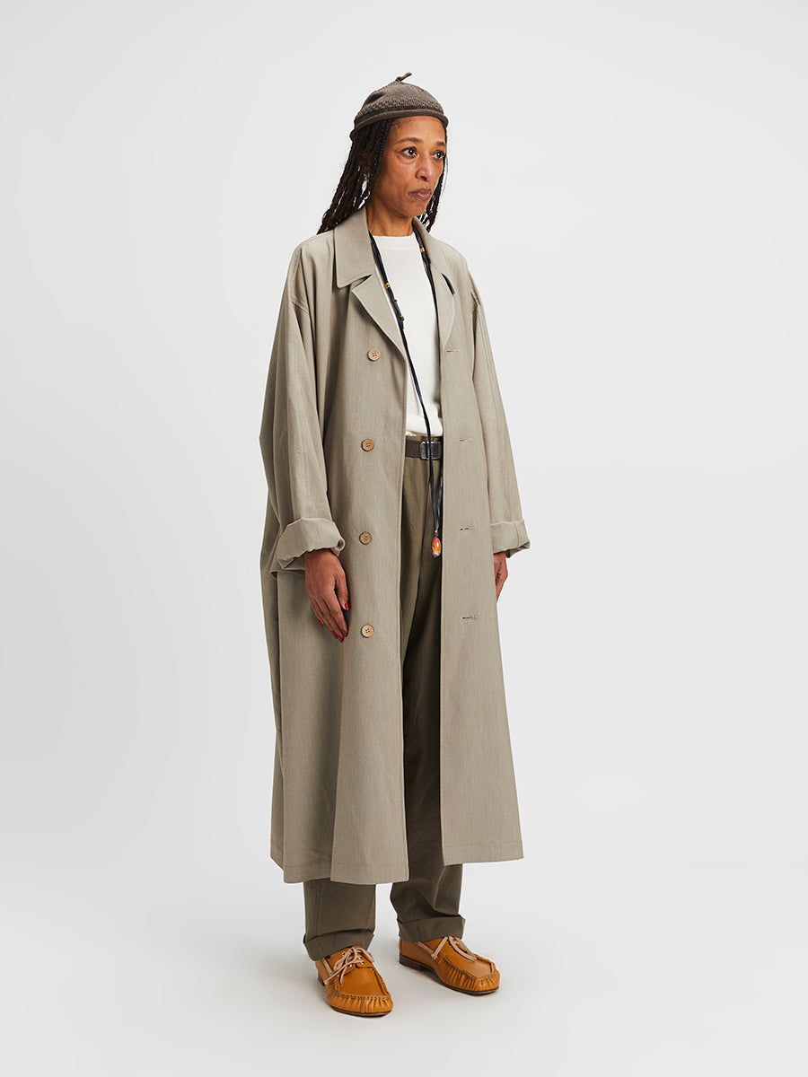 Big Car Coat Oyster Beige