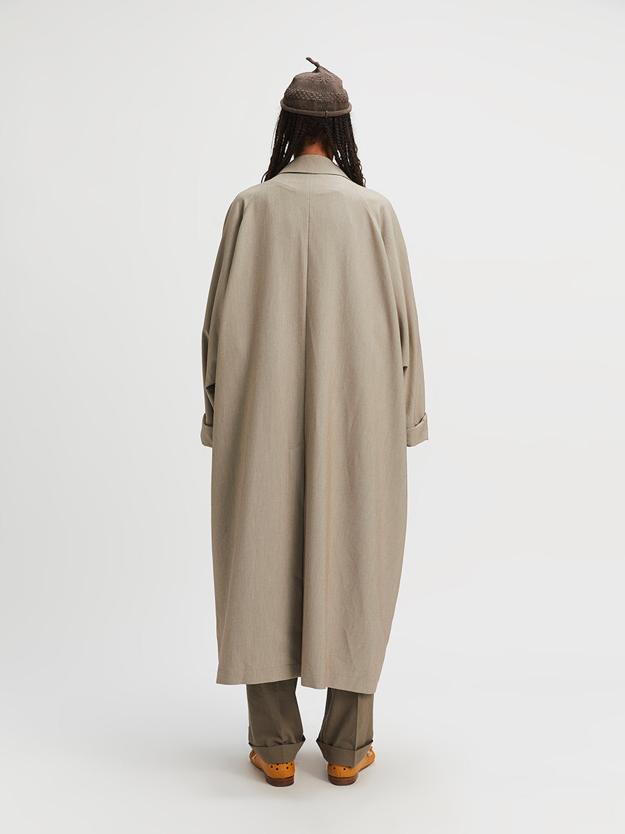 Big Car Coat Oyster Beige