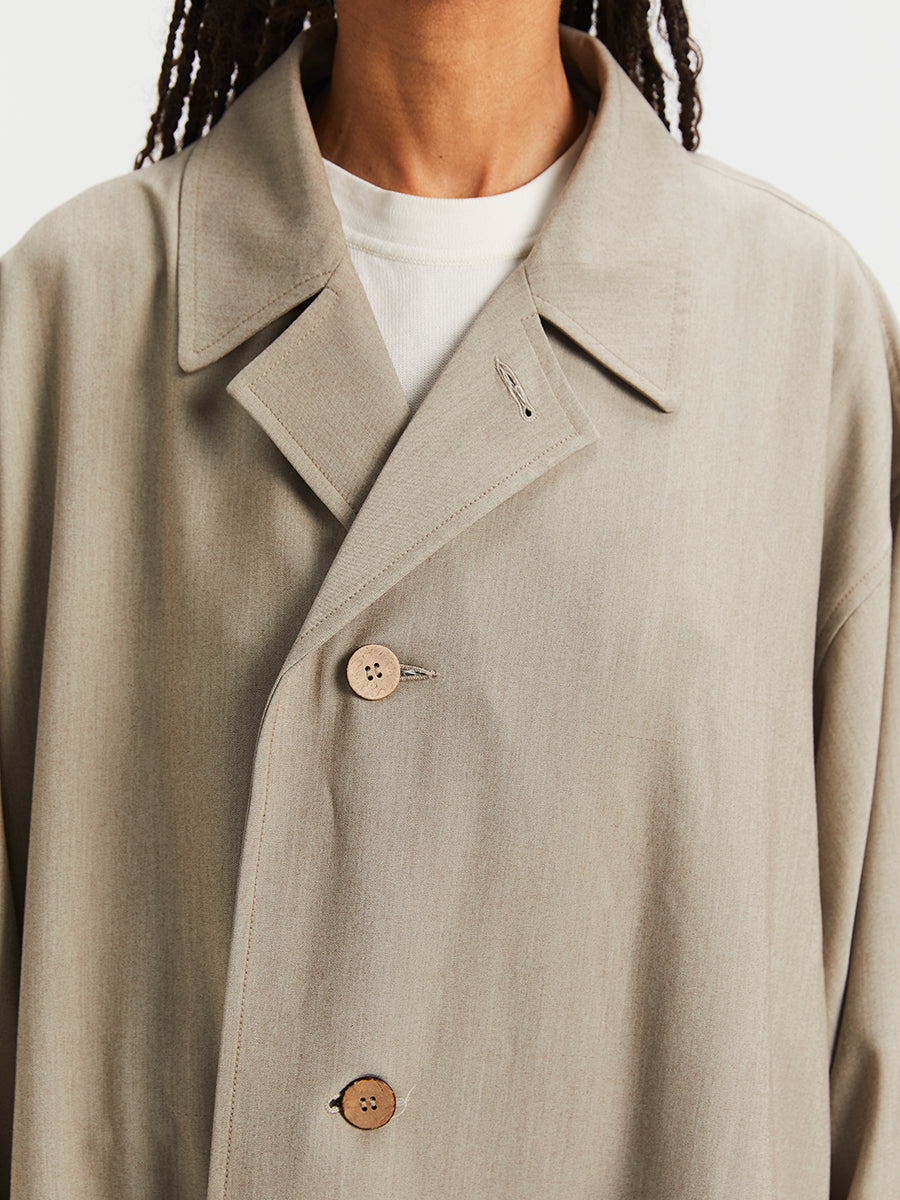 Big Car Coat Oyster Beige