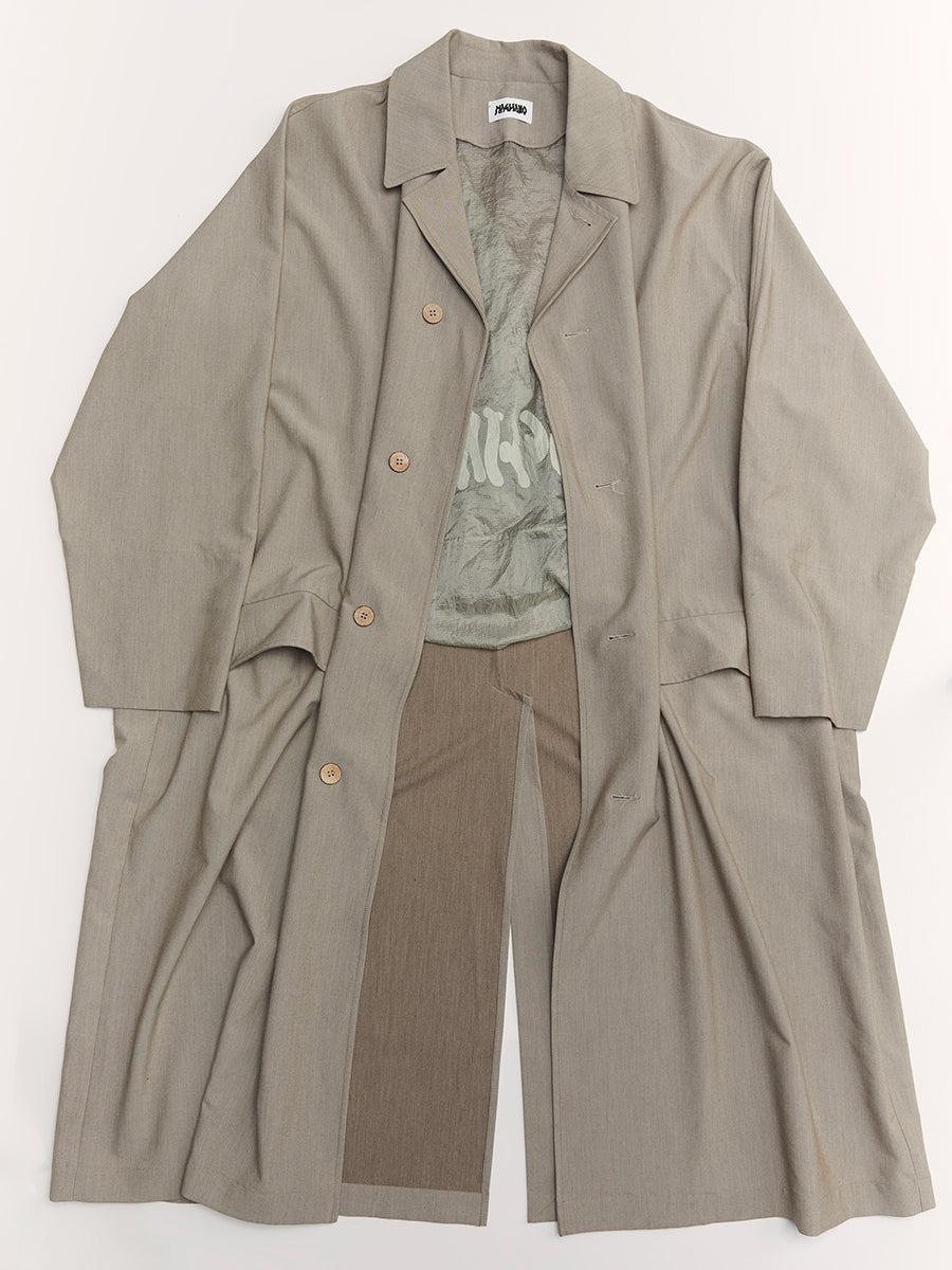 Big Car Coat Oyster Beige