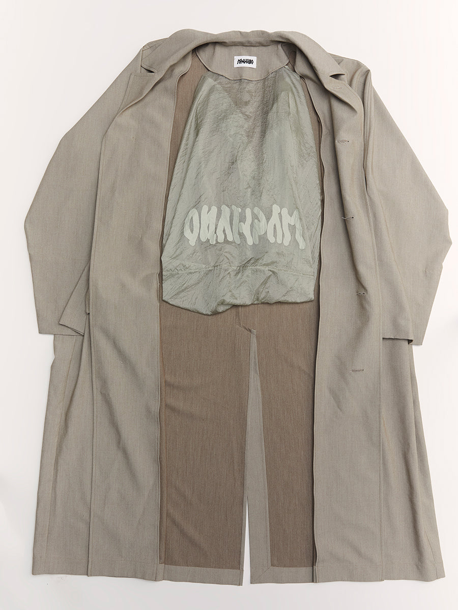 Big Car Coat Oyster Beige
