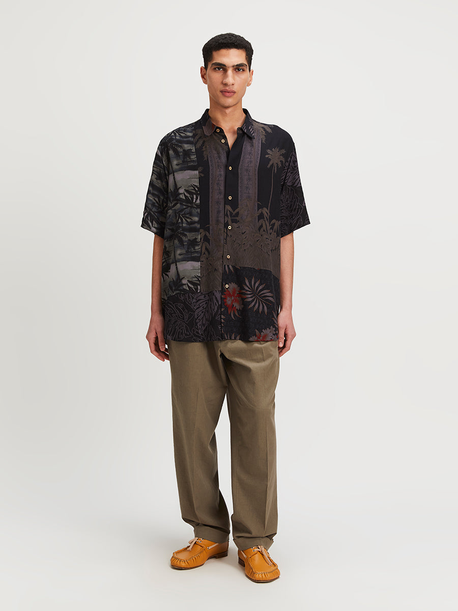 Hawaii Surplus Short Sleeve Shirt Dark