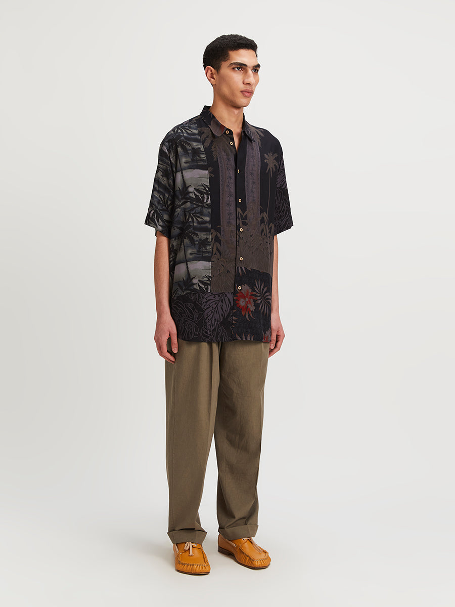 Hawaii Surplus Short Sleeve Shirt Dark
