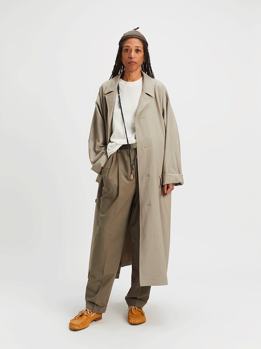 Big Car Coat Oyster Beige
