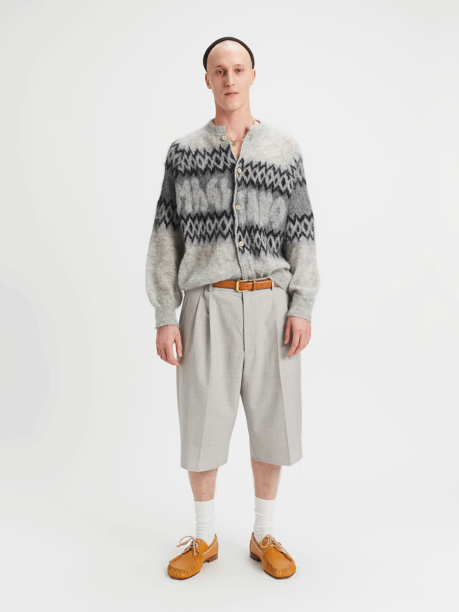 A Magliano Christmas Sweater Light Grey And Black