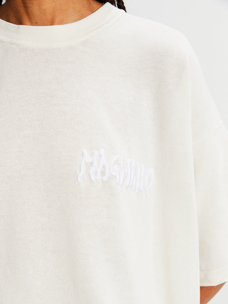 Napoli Knitted Tee White