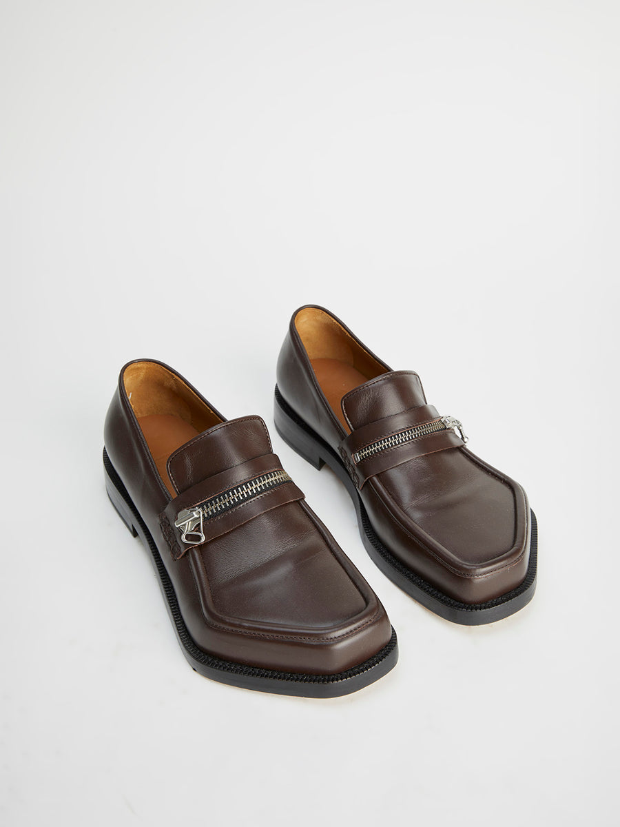 Zipped Monster Loafer Brown