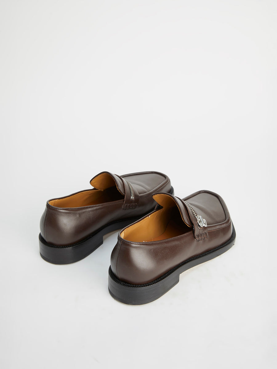 Zipped Monster Loafer Brown