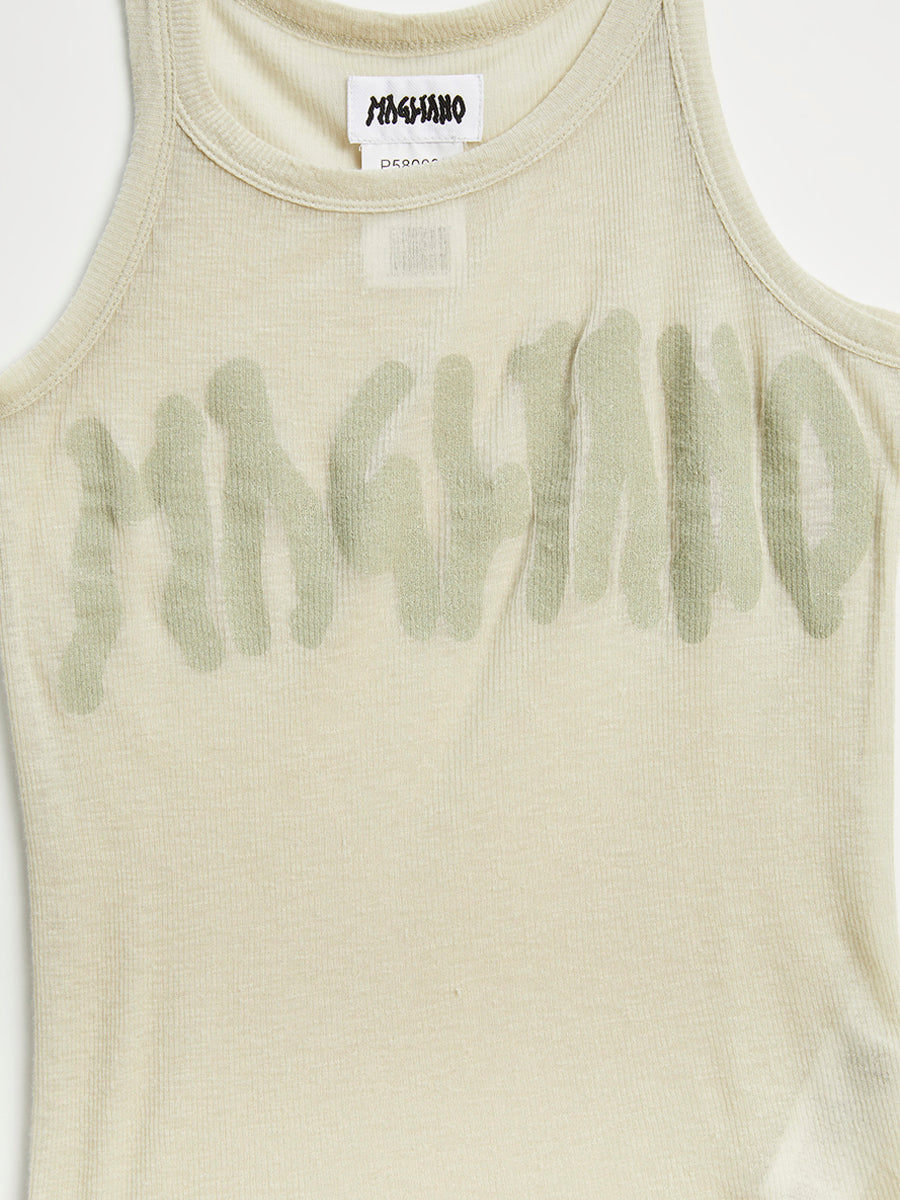 Magliano Ribbed Tank Top Oyster Beige