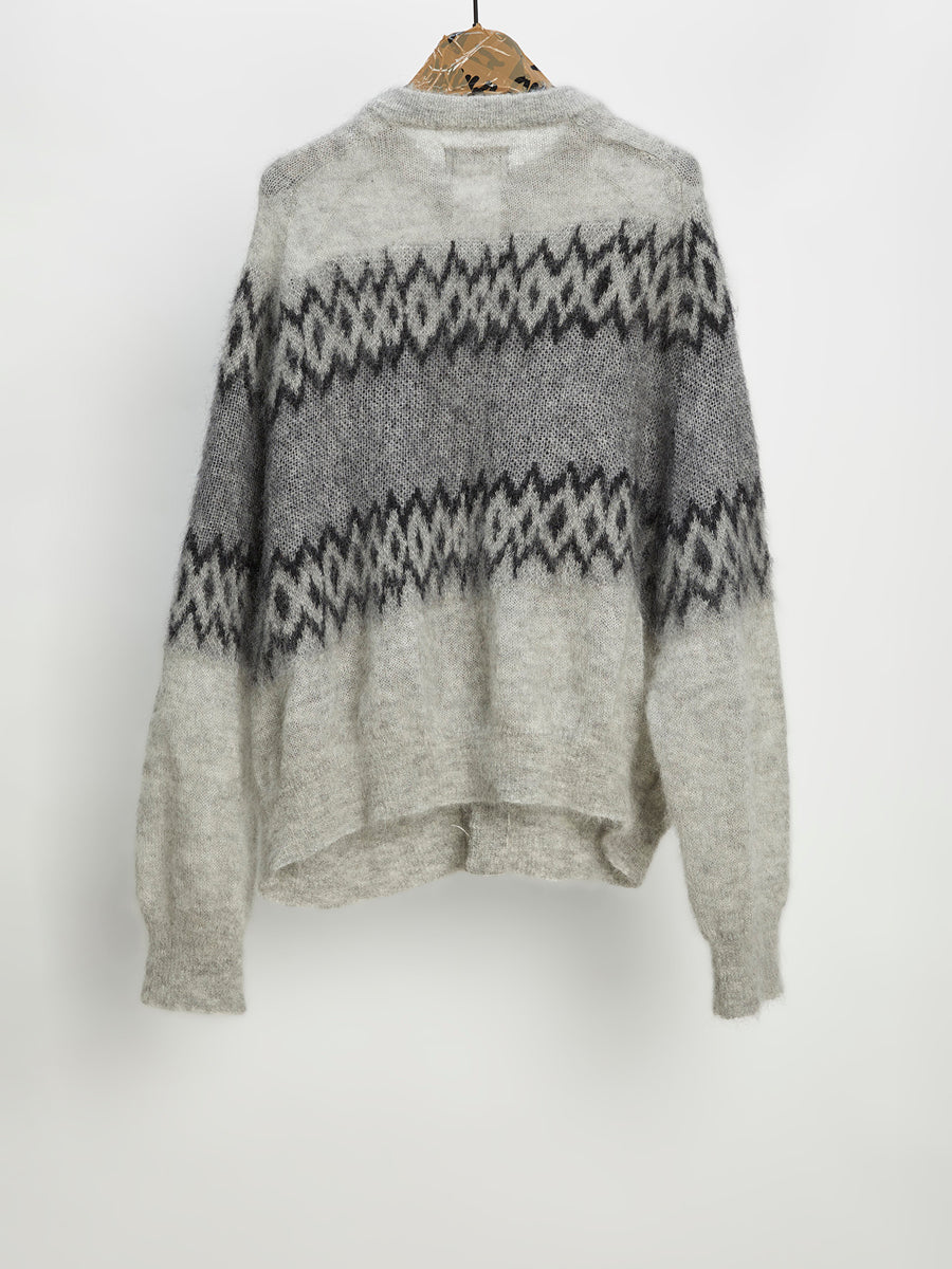 A Magliano Christmas Sweater Light Grey And Black