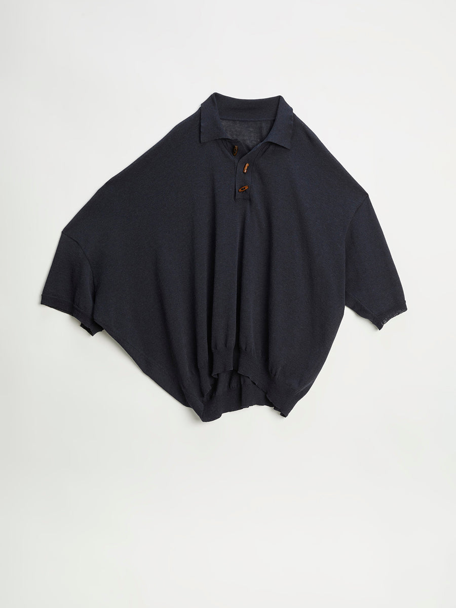 Twisted Short Sleeve Polo Black