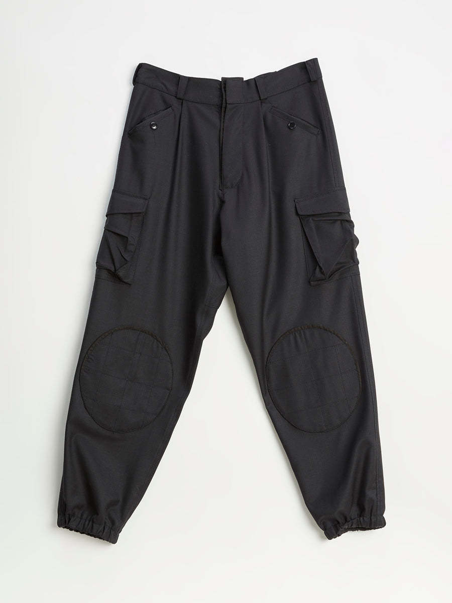 Wool Multipockets Militarini Black