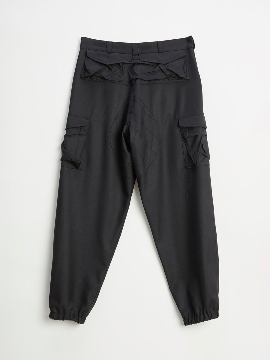 Wool Multipockets Militarini Black