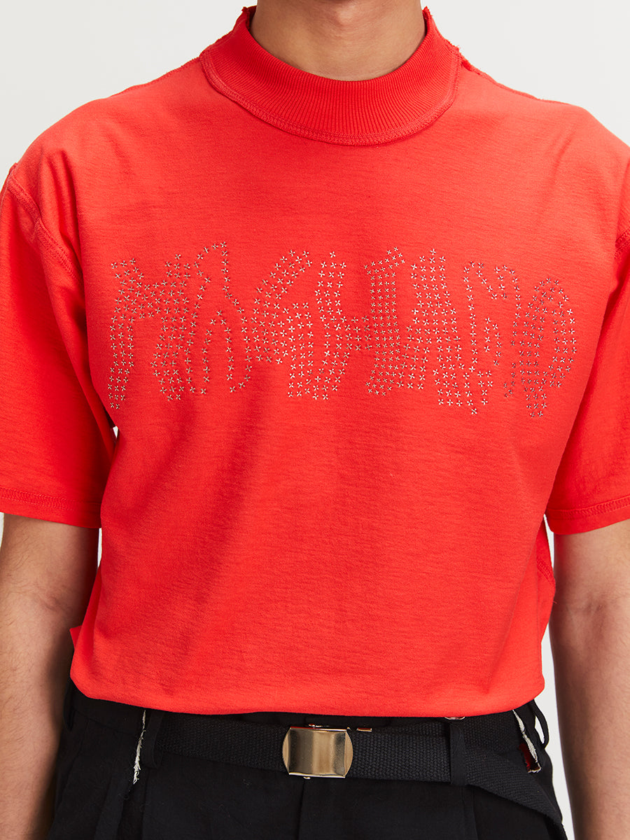 Studded Magliano Tee Poppy Red