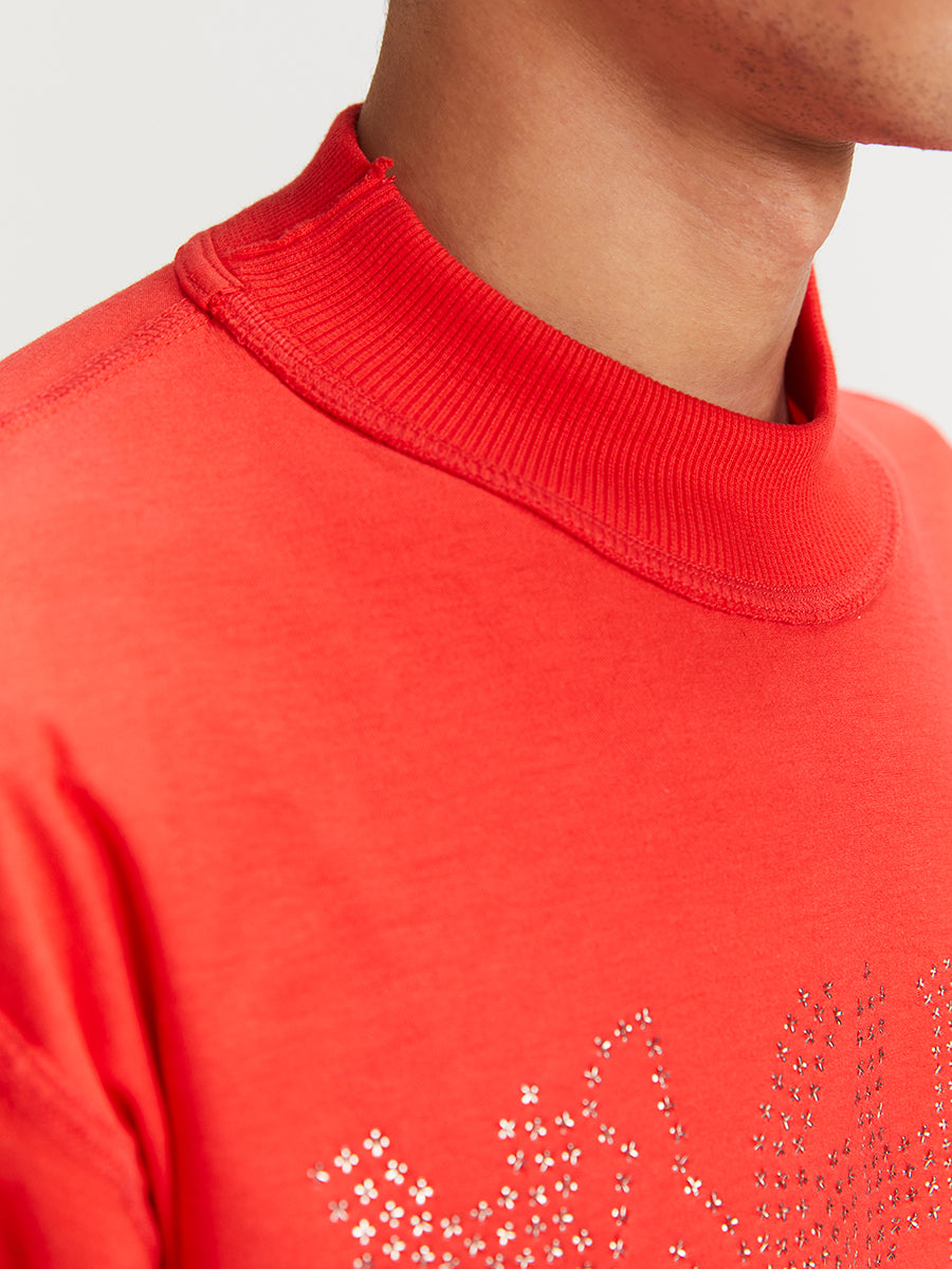 Studded Magliano Tee Poppy Red