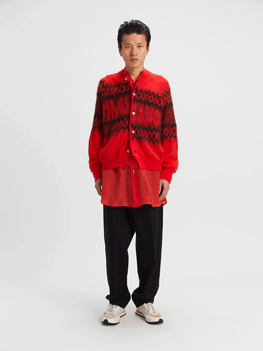 A Magliano Christmas Sweater Poppy Red And Black